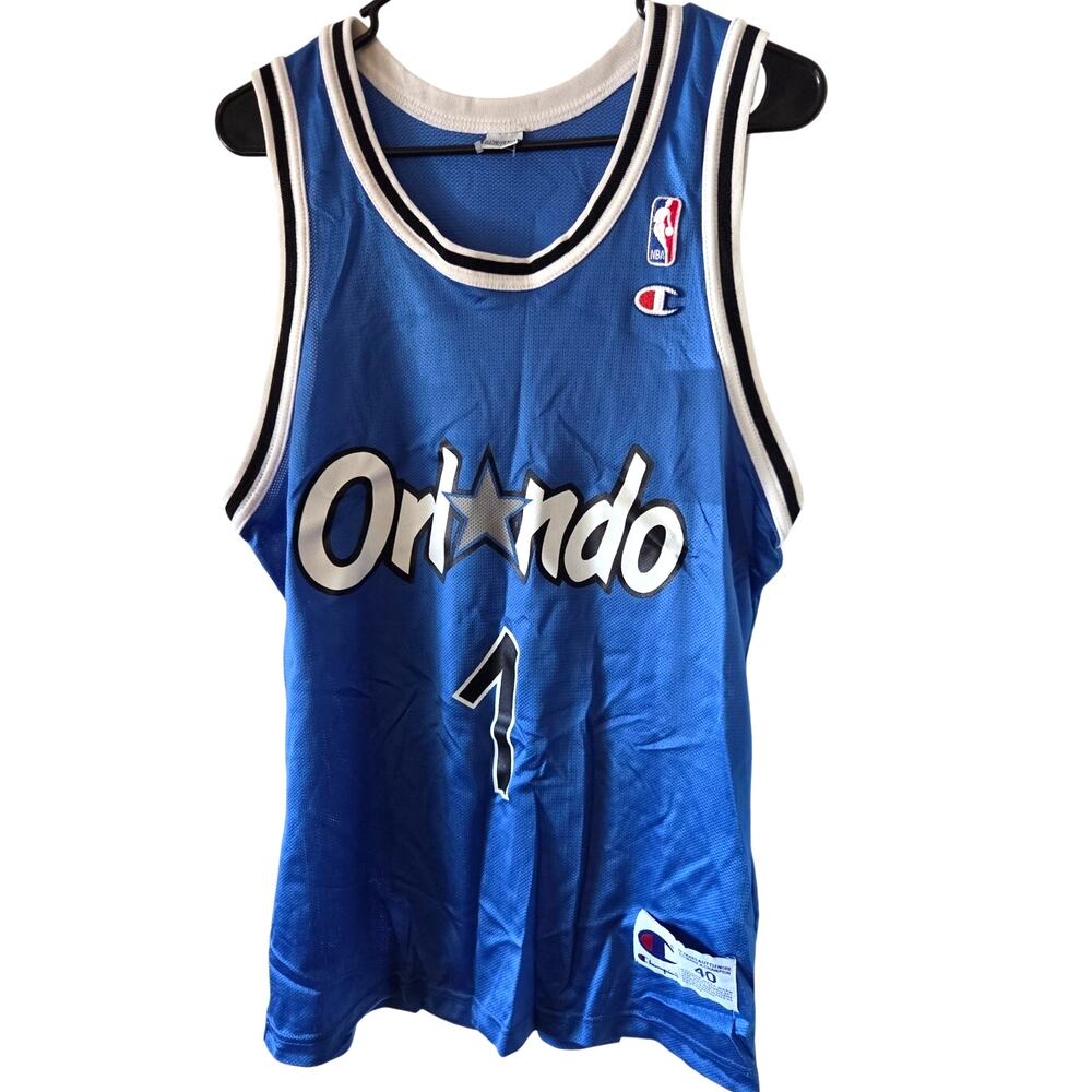 Vtg 90s Champion sz 40 Orlando Magic Penny Hardaway Jersey Blue